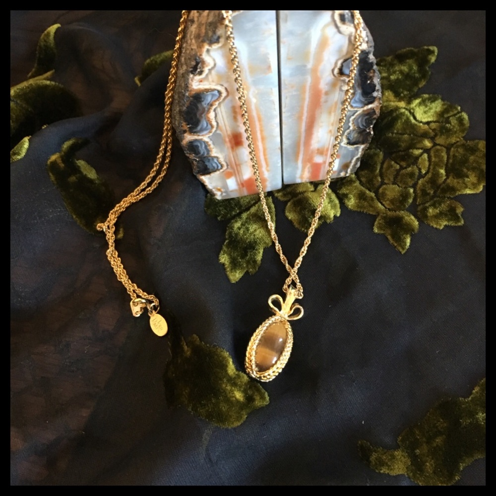 Joan Rivers Egg Necklace with Gold Chain